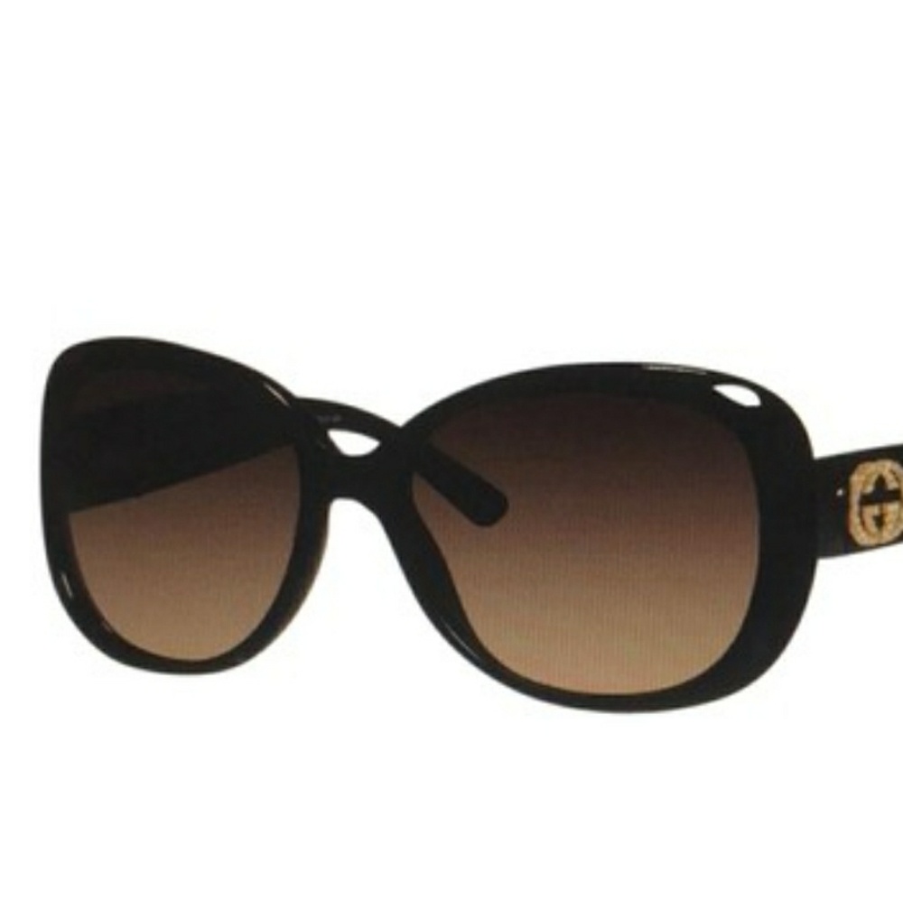 Stunning black custom Gucci sunglasses